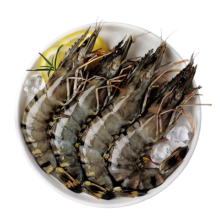 plus会员:鱻谣大号黑虎虾 去冰净重1kg 31-40只 烧烤大虾