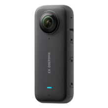 Insta360影石Insta360 X3全景运动相机 摩托车记录仪5.7K高清360度全景超强防抖滑雪vlog视频 人气套餐 X3全景相机