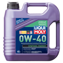 力魔（LIQUI MOLY）德国原装进口 能量型PAO全合成机油 0W-40 A3/B4级 4L