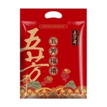 五芳斋嘉兴特产粽子大礼包 蛋黄鲜肉等四口味粽子五芳福禧礼袋480g