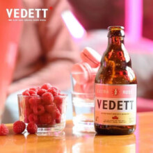 比利时原瓶进口，VEDETT 白熊 玫瑰红小麦啤酒 330mL*6瓶*3件
