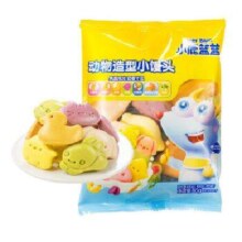 PLUS会员：小鹿蓝蓝 动物果蔬造型小馒头 80g*3袋 *4件+赠同款80g*3袋 *2件