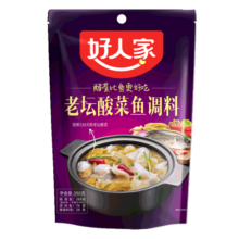 好人家 四川老坛酸菜鱼水煮鱼靓汤酸菜鱼调料酸菜酸汤肥牛调料 酸菜鱼350g（中辣酸菜多）