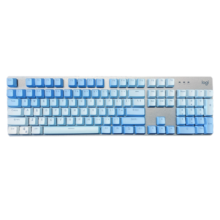 罗技（Logitech） K845 背光机械键盘 全尺寸104键办公游戏键盘 PBT键盘 TTC轴DIY键盘 K845茶轴—霜冻之蓝【兼用推荐 手感柔和】