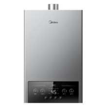 美的（Midea）燃气热水器直流变频家用天燃气ECO节能25%四季恒温洗双重防冻开机自检多重安防LED大屏MK1耀影 12L 【JSQ22-MK1】 天然气