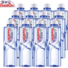 PLUS会员！Ganten 百岁山 饮用天然矿泉水 348ml*12瓶