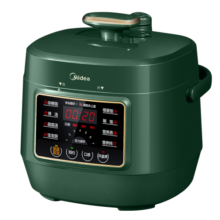 美的（Midea）轻享系列 复古智能电压力锅2.5L家用多功能易清洁内胆高压快煮智能预约小高压锅S340 (1-3人食用)