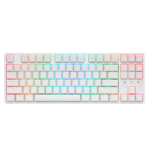艾石头 FE87 RGB U 87键全键热插拔RGB背光机械键盘游戏键盘 白色 茶轴【升级款 新增夹心棉轴下垫底棉】