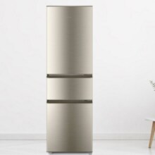 海尔(Haier)212升三门海尔冰箱小型冰箱直冷 中温软冷冻 三门三温区家用 小型出租房家用 灰色小冰箱
