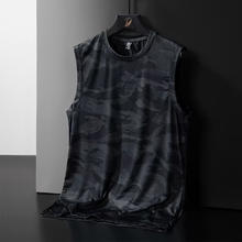 嘉晔 男士背心冰丝 黑色 2XL