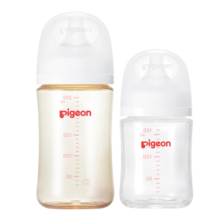 贝亲（Pigeon）自然实感第3代奶瓶 婴儿宽口径奶瓶套装（玻璃160ml+PPSU240ml）