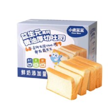 小鹿蓝蓝 益生元添加含钙铁锌元素黄油吐司面包*1箱