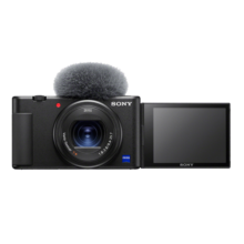 SONY 索尼 ZV-1 Vlog数码相机 4K视频/美肤拍摄/强悍对焦/一键虚化 ZV1/ZV-1 黑色单机 官方标配（不含内存卡）