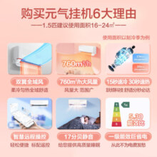 Leader海尔空调挂机新一级能效变频冷暖高温自清洁壁挂式家用空调 1.5匹 一级能效 【超高性价比】