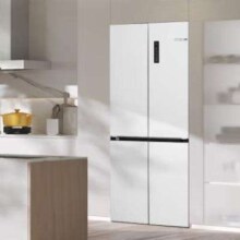新品发售、PLUS会员：BOSCH 博世 冰立方 497升 十字对开四门 超薄微平嵌入式冰箱 一级能效 K1EC49208C
