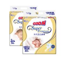 GOO.N 大王 光羽系列 纸尿裤 NB60片+S56片