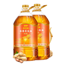 plus会员:金龙鱼 食用油 浓香花生油 4L 物理压榨一级 1桶
