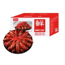 京东百亿补贴：鲜京采 麻辣小龙虾 3-5钱/只 单盒700g（净虾385g）共3盒