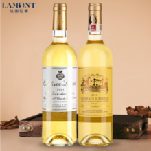 LAMONT 拉蒙 波尔多AOC 劳雷特酒庄副牌 贵腐+布兰达甜白葡萄酒 750mL*2支装