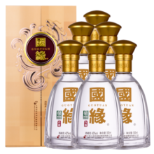 今世缘国缘对开 双开 42度 白酒 柔雅型 42度 500mL 6瓶 整箱装