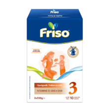 京东百亿补贴：美素佳儿（Friso）荷兰系列盒装3段 (10个月以上) 婴儿配方奶粉 5倍DHA配方 700g/盒