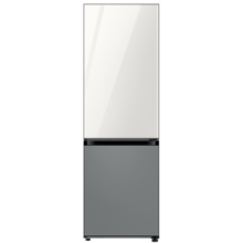 三星（SAMSUNG）BESPOKE缤色铂格 333L双门冰箱 嵌入式 智能变频 全环绕气流以旧换新RB33R300459(光晕白+银河灰）