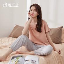 一整套来了 顶瓜瓜夏季款纯棉男女款套装
