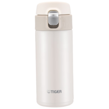 虎牌（TIGER）梦重力超轻弹盖保温杯白色360ml不锈钢户外车载水杯MMJ-A361WM