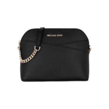 迈克.科尔斯（MICHAEL KORS）礼物MK女包JET SET TRAVEL单肩斜挎包链条包贝壳包 中号 黑色