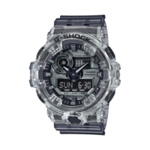 卡西欧（CASIO）手表G-SHOCK冰韧破冰行动透明灰防水运动男表 透明灰GA-700SK-1A