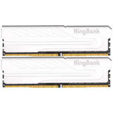 PLUS会员：金百达（KINGBANK）16GB(8GBX2)套装 DDR4 3200 台式机内存条 银爵 C16