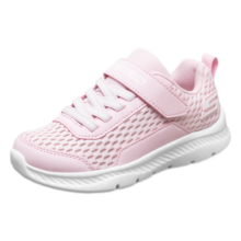 Skechers斯凯奇夏季儿童运动鞋女大童大网孔透气跑步魔术贴小白鞋664158L