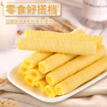 PLUS会员！泓一 咸蛋黄蛋卷（约16包） 400g