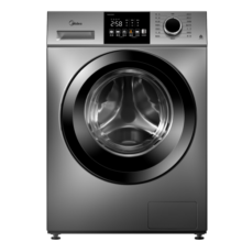 美的（Midea）滚筒洗衣机全自动 V33 除菌净螨 变频电机 智能家电 筒自洁 简尚系列 超薄款 10公斤 MG100V33WY
