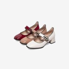 10点：Bata 拔佳 百搭漆皮浅口玛丽珍鞋