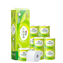 plus会员：心相印卷纸卫生纸云感系列110克12粒装厕纸 有芯大卷纸卷筒纸