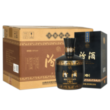 汾酒 黑坛金奖20 清香型白酒 53度 475ml*6瓶 整箱装