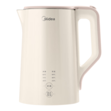 美的（Midea）电热水壶烧水壶1.7L大容量多段控温保温恒温家用开水壶无缝内胆智能自动断电热水壶SHE1732