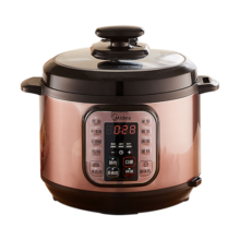 美的（Midea）电压力锅 智能5L大容量 电高压锅 家用多功能电饭煲 高压电饭锅 【单胆】YL50M1-725 5L