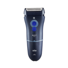 博朗（BRAUN）高效1系电动剃须刀140s//150s充电差旅便携往复式刮胡刀送男友送老公送老爸成人学生生日礼物实用 【1系基础款】140s 蓝色  普通装