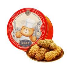 PLUS会员：金尊 四味黄油小熊曲奇饼干 350g*1盒 礼盒装