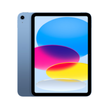 Apple/苹果 iPad(第 10 代)10.9英寸平板电脑 2022年款(64GB WLAN版/学习办公娱乐/MPQ13CH/A)蓝色