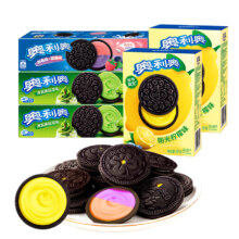 新活动、88VIP、需福袋:奥利奥 夹心饼干 三口味柠檬抹茶双莓味 97g*5盒