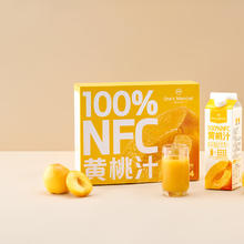 One's Member 1号会员店 100%NFC黄桃汁 NFC果汁 100%果汁饮料 1L*4