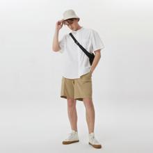 Gap 盖璞 男装夏户外立领纯棉休闲短袖衬衫663421