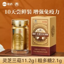 临期低价，中华老字号  哈药集团 世一堂 破壁灵芝孢子粉胶囊 0.3g*60粒/瓶