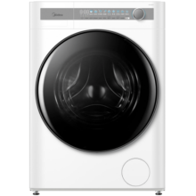 美的（Midea）洗烘一体机大容量10公斤家用 银离子除菌 除螨 1.1高洗净比 极地白 超薄全嵌智能预约 焕活精粹洗 MD100AIR1