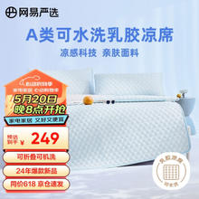 YANXUAN 网易严选 乳胶凉席三件套 天空灰 1.8m床