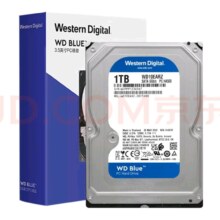 西部数据 台式机机械硬盘 WD Blue 西数蓝盘 1TB CMR垂直 5400转 64MB SATA (WD10EARZ)