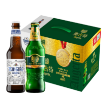 PLUS会员:奥古特（Augerta）青岛啤酒奥古特啤酒12度330ml*8瓶+青岛白啤330ml*2瓶 组合装
